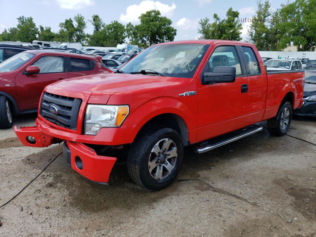 2011 Ford F150 Super Cab Red vin: 1FTFX1CF9BFC62692