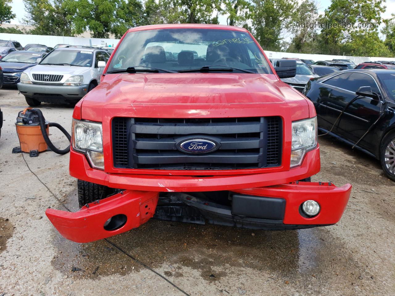 2011 Ford F150 Super Cab Красный vin: 1FTFX1CF9BFC62692