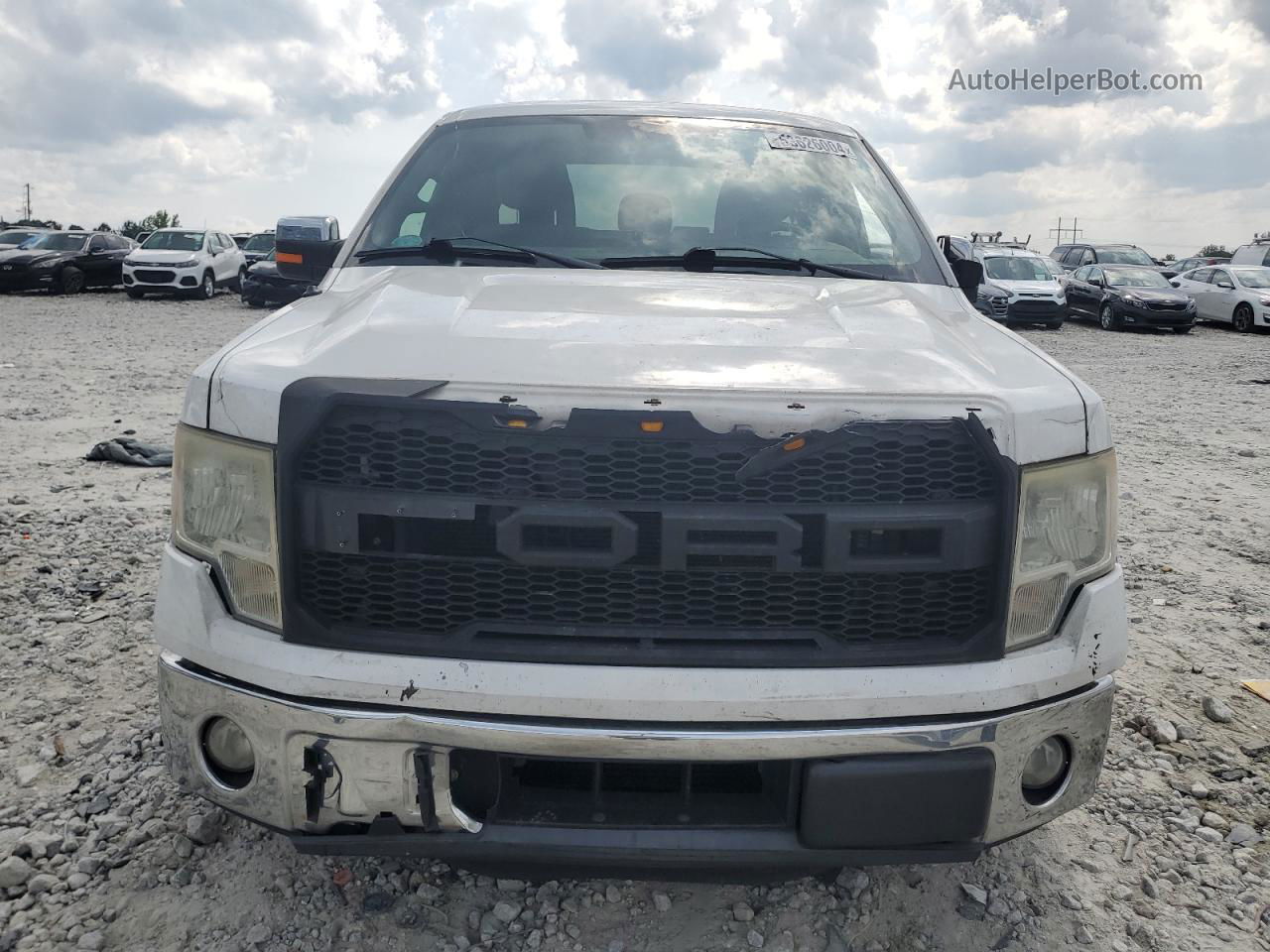 2011 Ford F150 Super Cab White vin: 1FTFX1CT1BFD15858