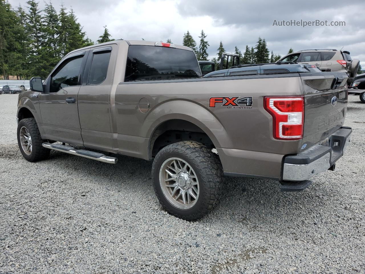 2019 Ford F150 Super Cab Brown vin: 1FTFX1E40KKD40022