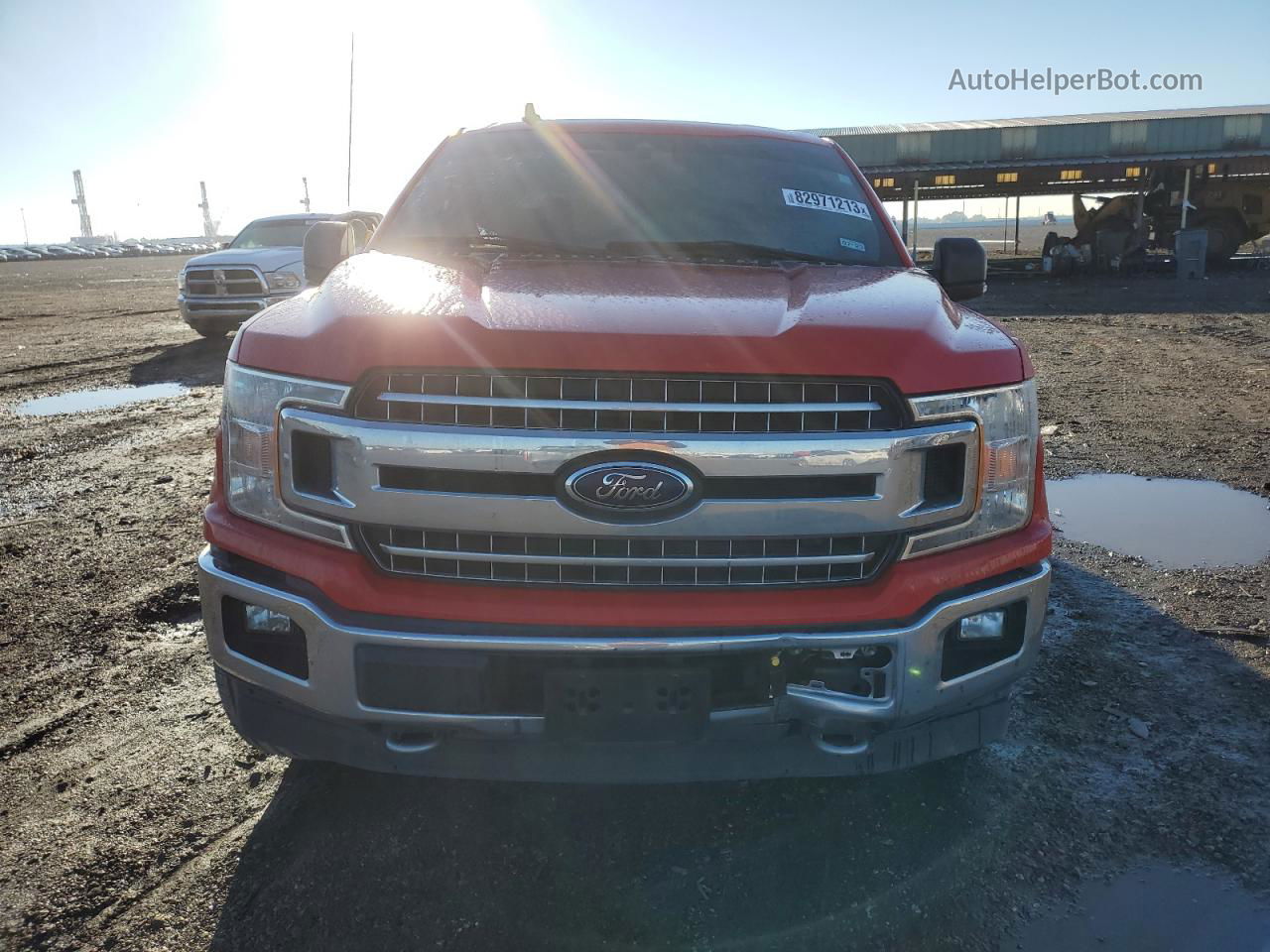 2020 Ford F150 Super Cab Red vin: 1FTFX1E43LKE77957