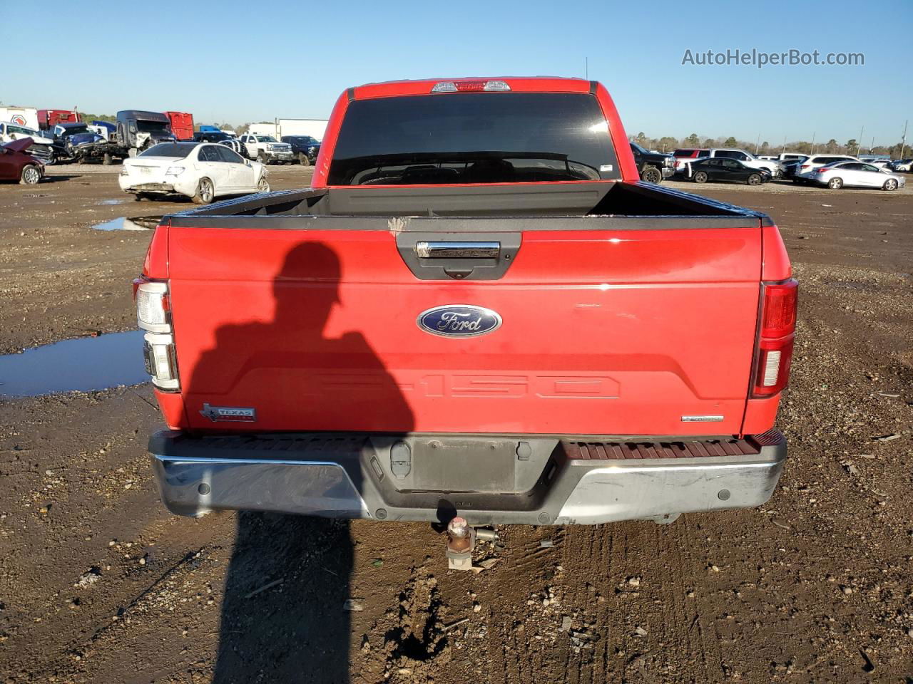 2020 Ford F150 Super Cab Red vin: 1FTFX1E43LKE77957