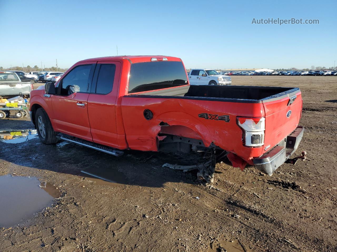 2020 Ford F150 Super Cab Red vin: 1FTFX1E43LKE77957