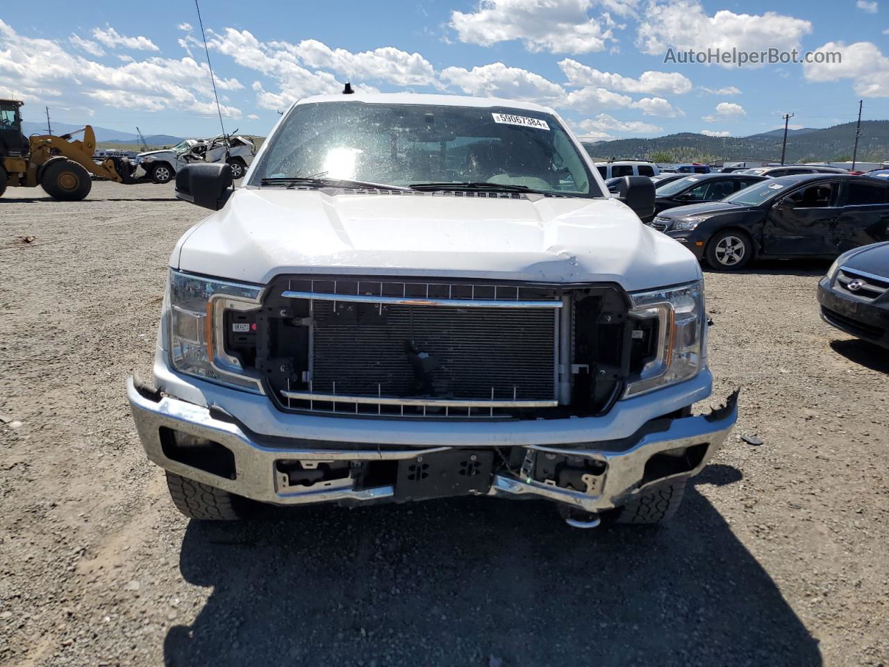 2020 Ford F150 Super Cab White vin: 1FTFX1E45LKF47751