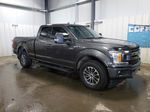 2018 Ford F150 Super Cab Gray vin: 1FTFX1E51JKF25204