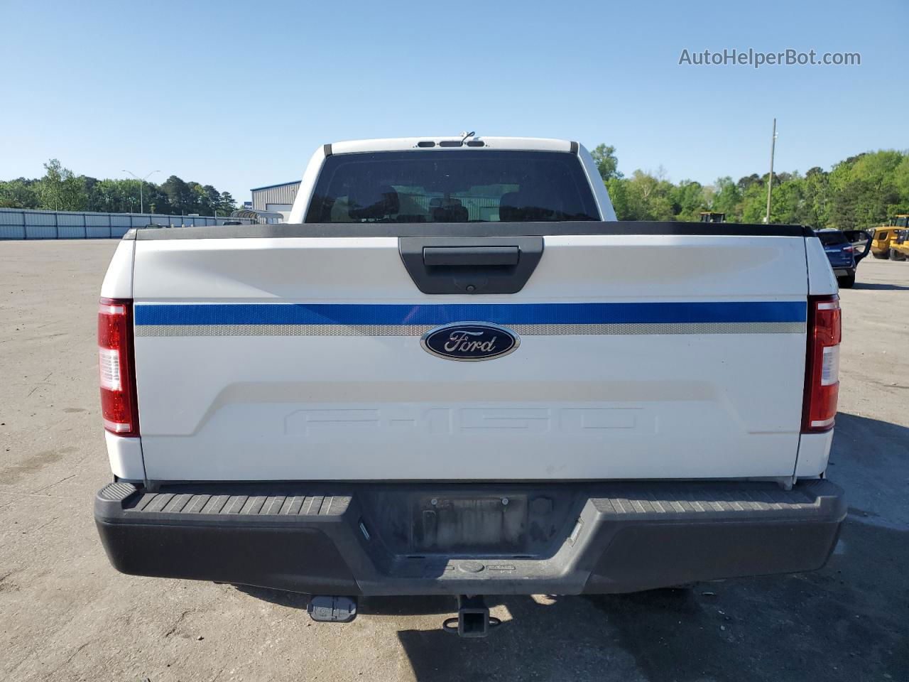 2019 Ford F150 Super Cab White vin: 1FTFX1E51KFB50361