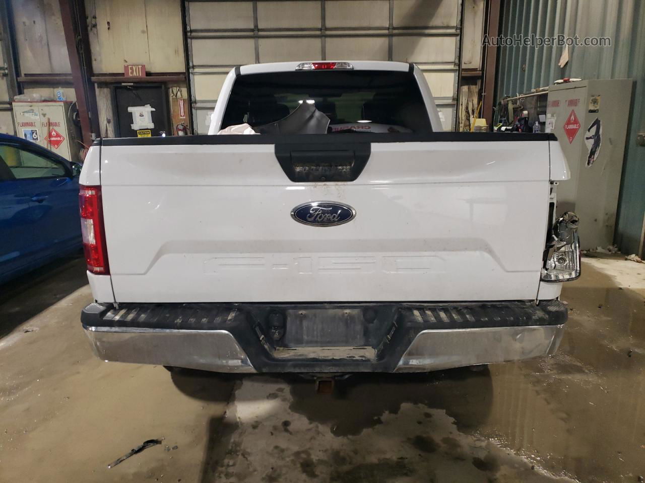 2019 Ford F150 Super Cab White vin: 1FTFX1E51KKC16317