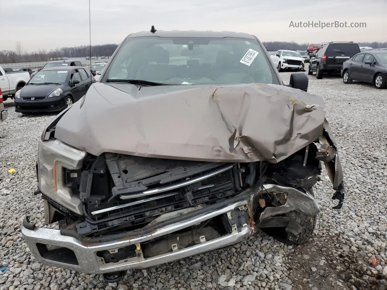 2019 Ford F150 Super Cab Brown vin: 1FTFX1E51KKD95636