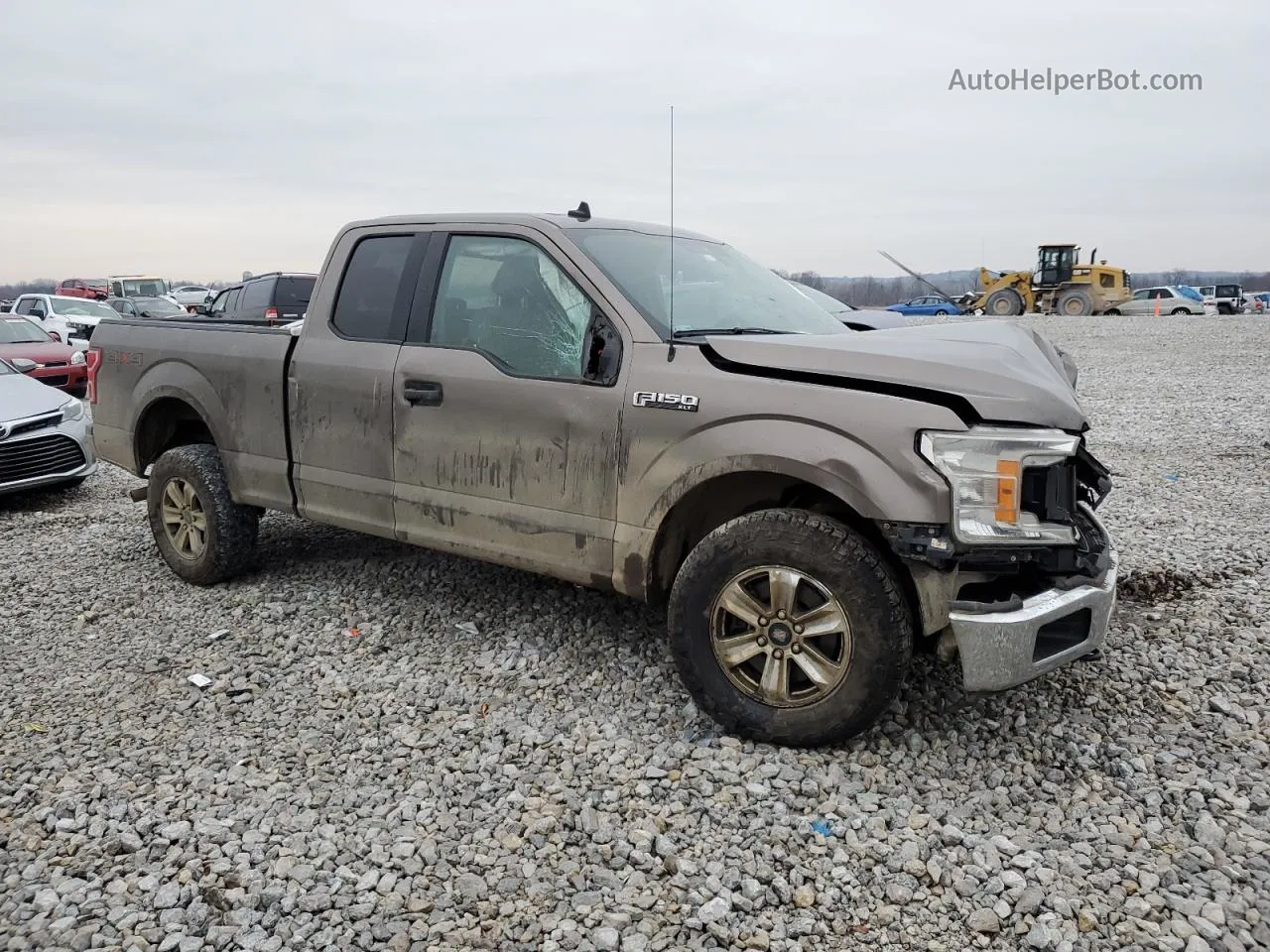 2019 Ford F150 Super Cab Brown vin: 1FTFX1E51KKD95636