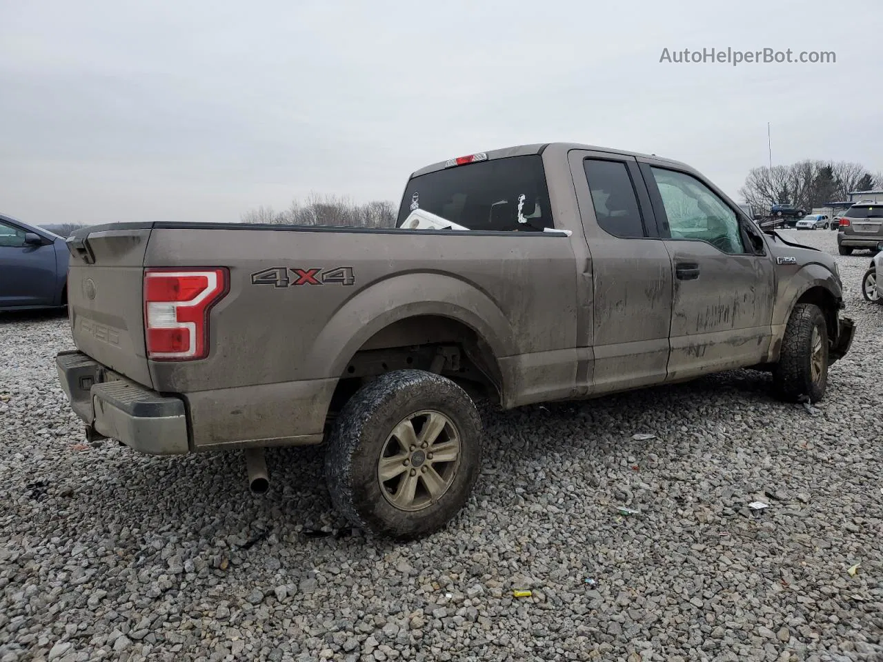 2019 Ford F150 Super Cab Brown vin: 1FTFX1E51KKD95636