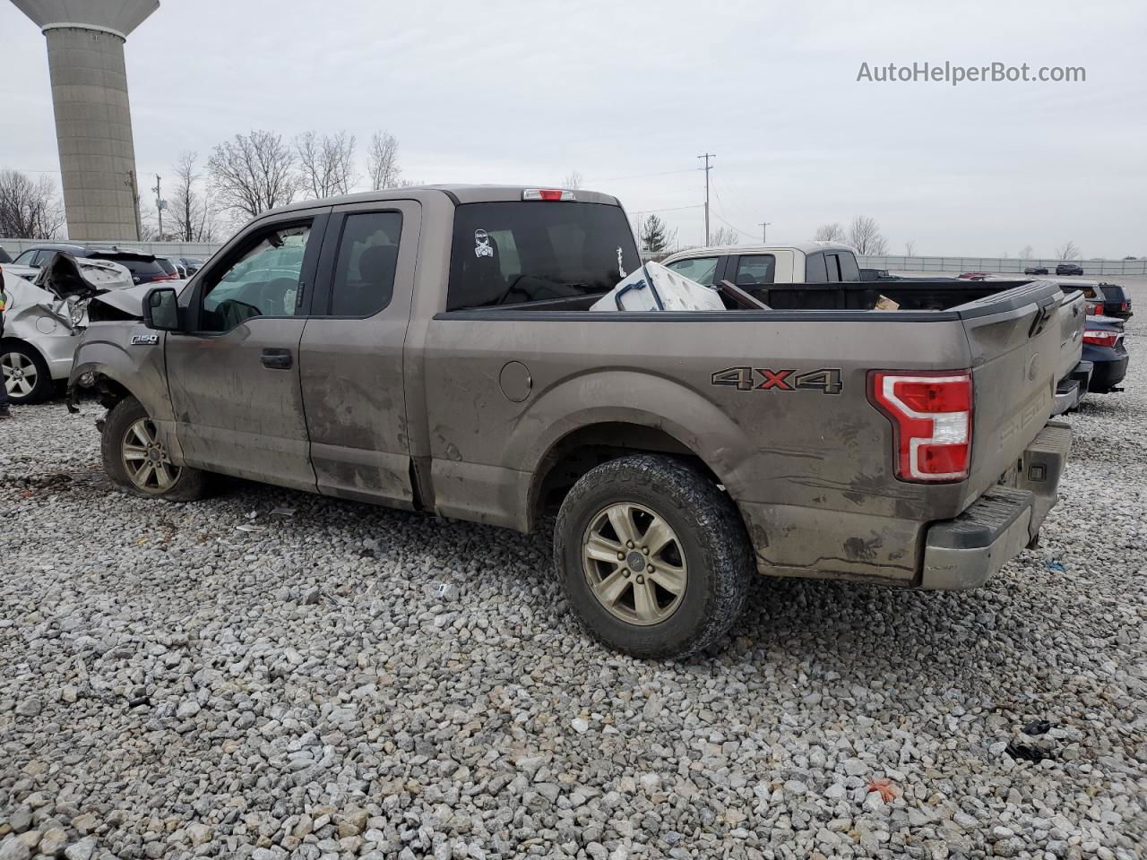 2019 Ford F150 Super Cab Brown vin: 1FTFX1E51KKD95636