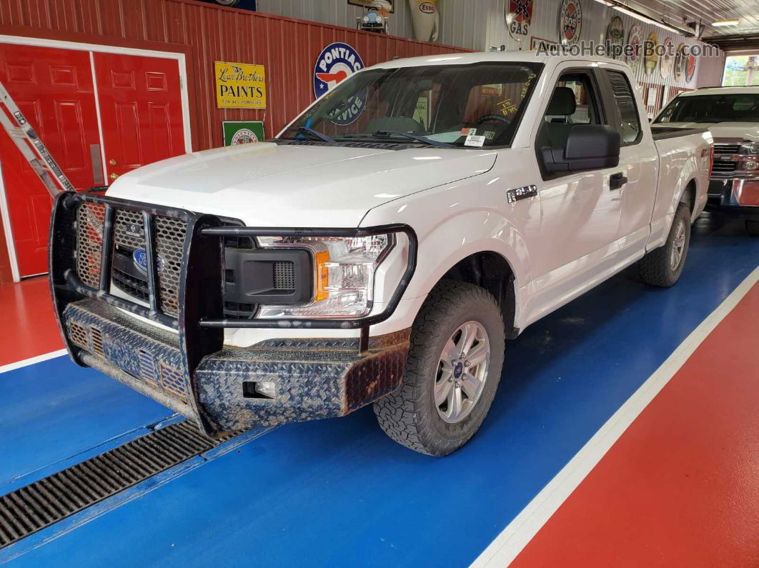 2018 Ford F-150 Xl White vin: 1FTFX1E54JFC22202