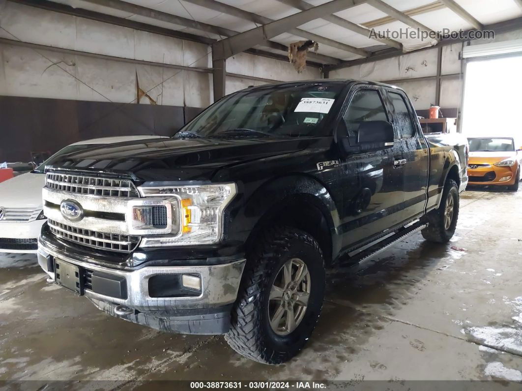 2018 Ford F-150 Xlt Black vin: 1FTFX1E54JKC92306