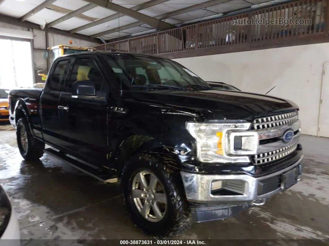 2018 Ford F-150 Xlt Black vin: 1FTFX1E54JKC92306