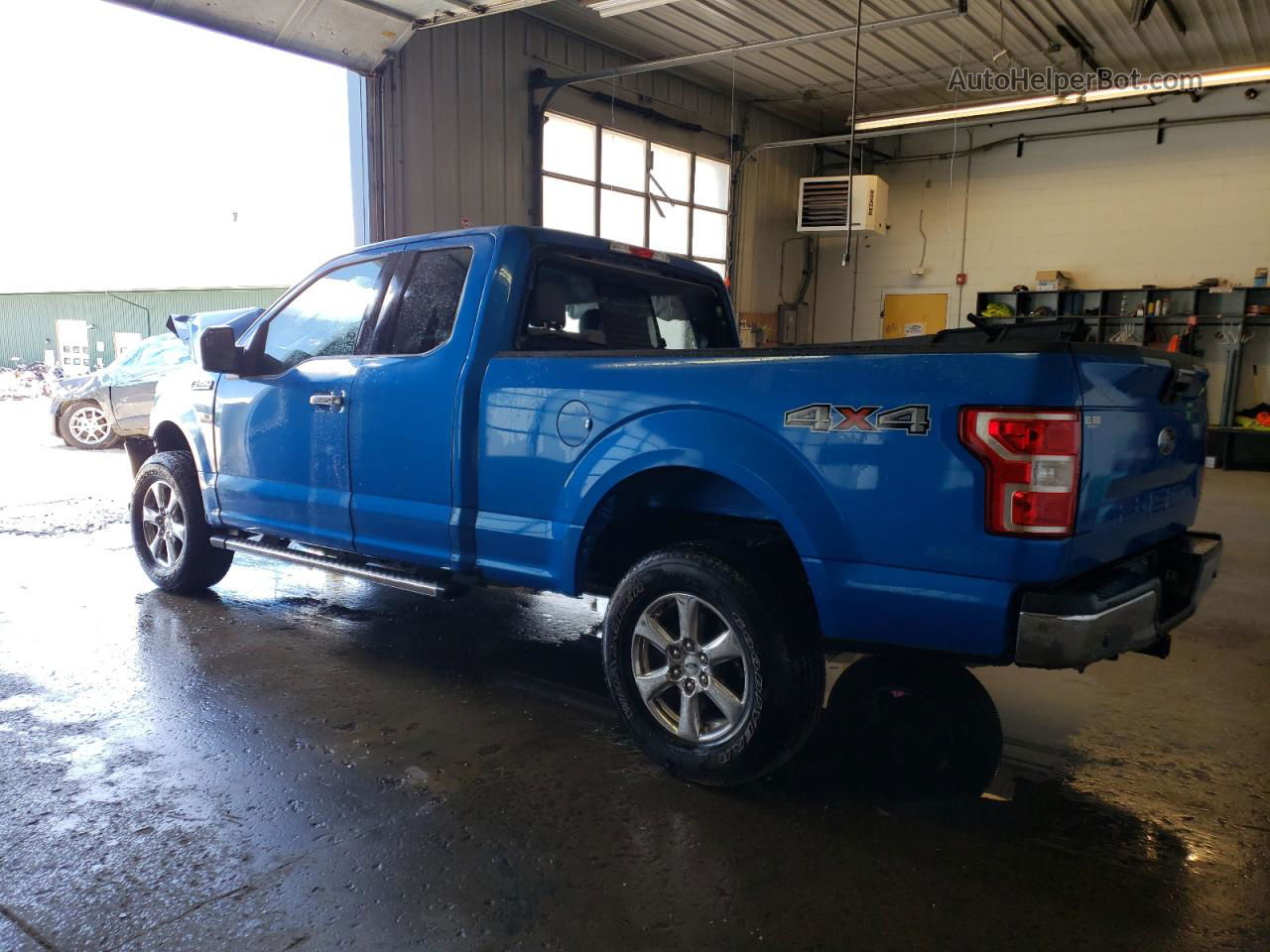 2019 Ford F150 Super Cab Blue vin: 1FTFX1E56KKE55362