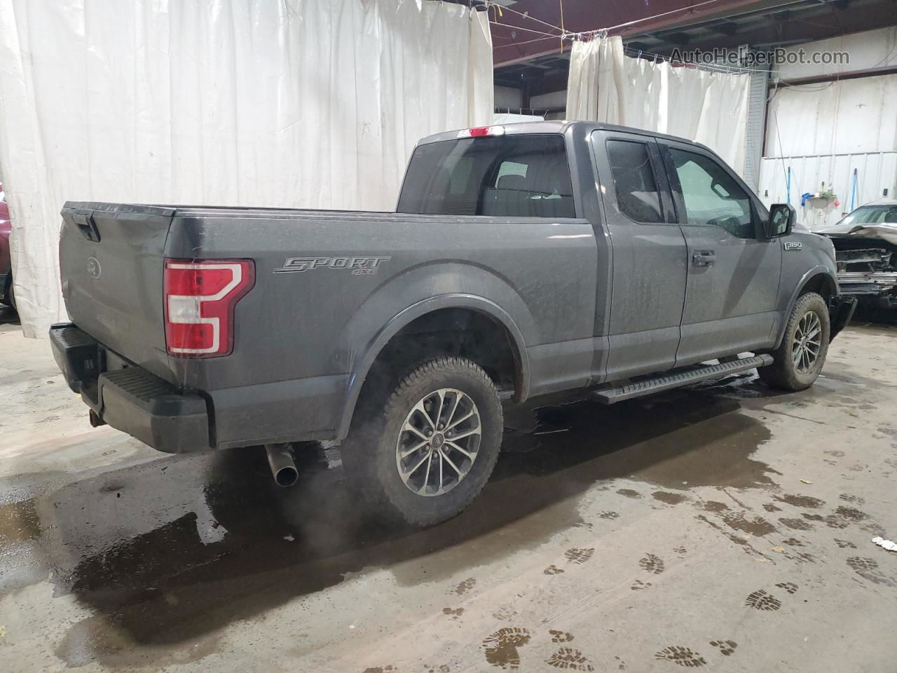 2018 Ford F150 Super Cab Серый vin: 1FTFX1E58JKC75931