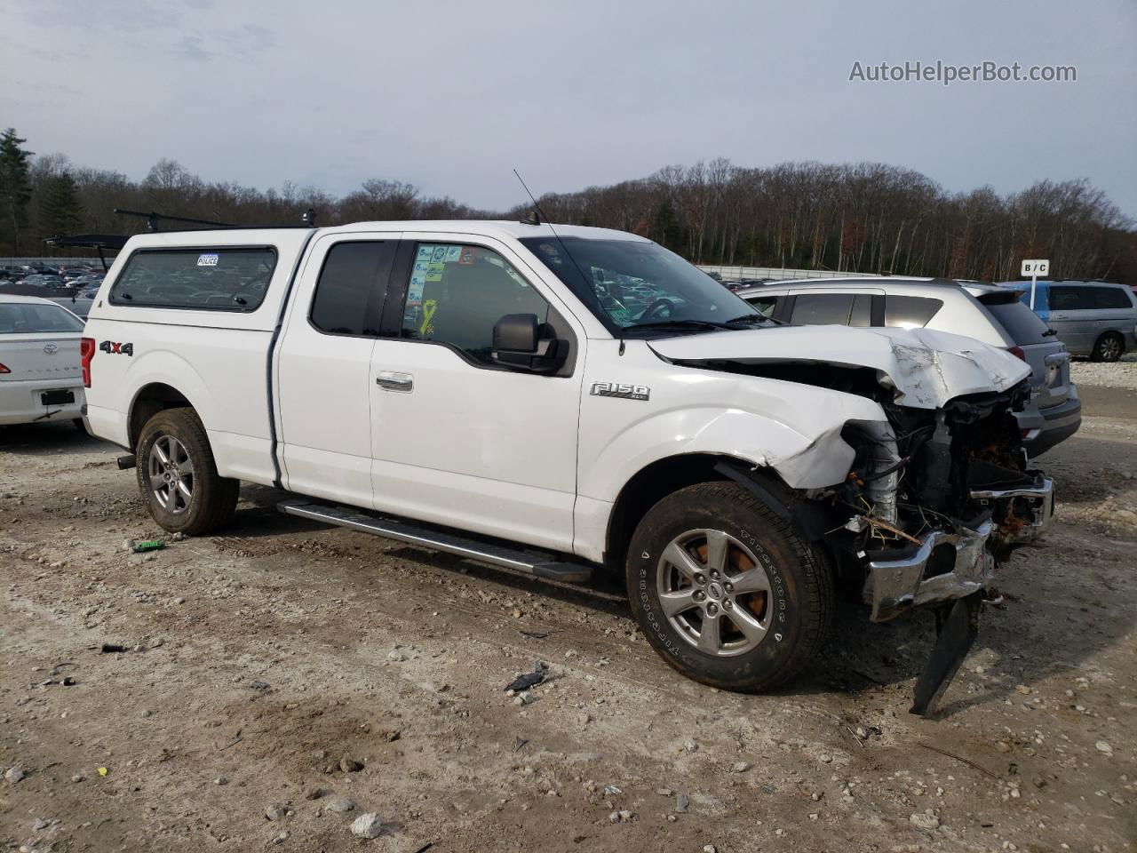 2019 Ford F150 Super Cab Белый vin: 1FTFX1E58KKC63795