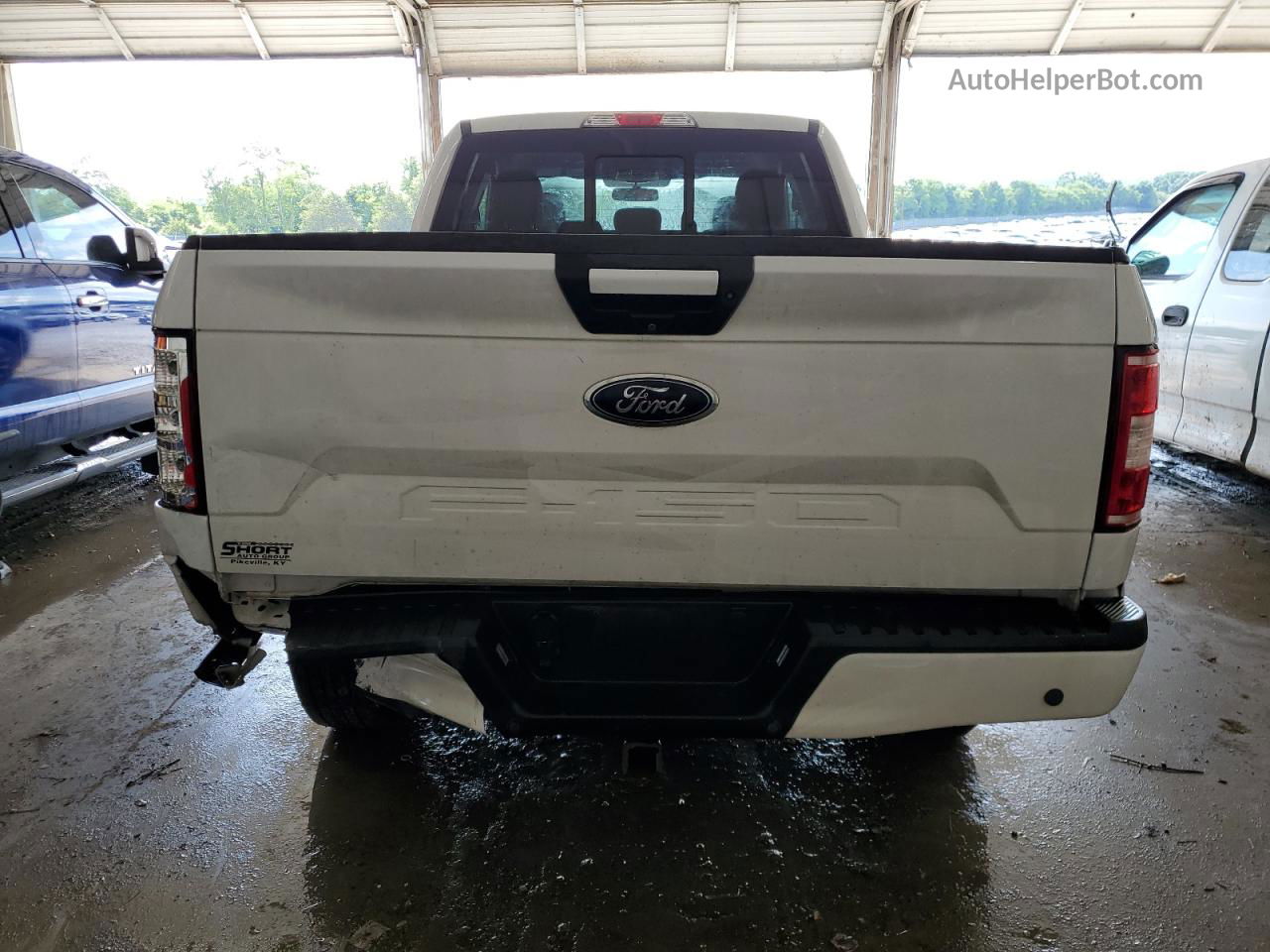 2018 Ford F150 Super Cab White vin: 1FTFX1E59JFE08995