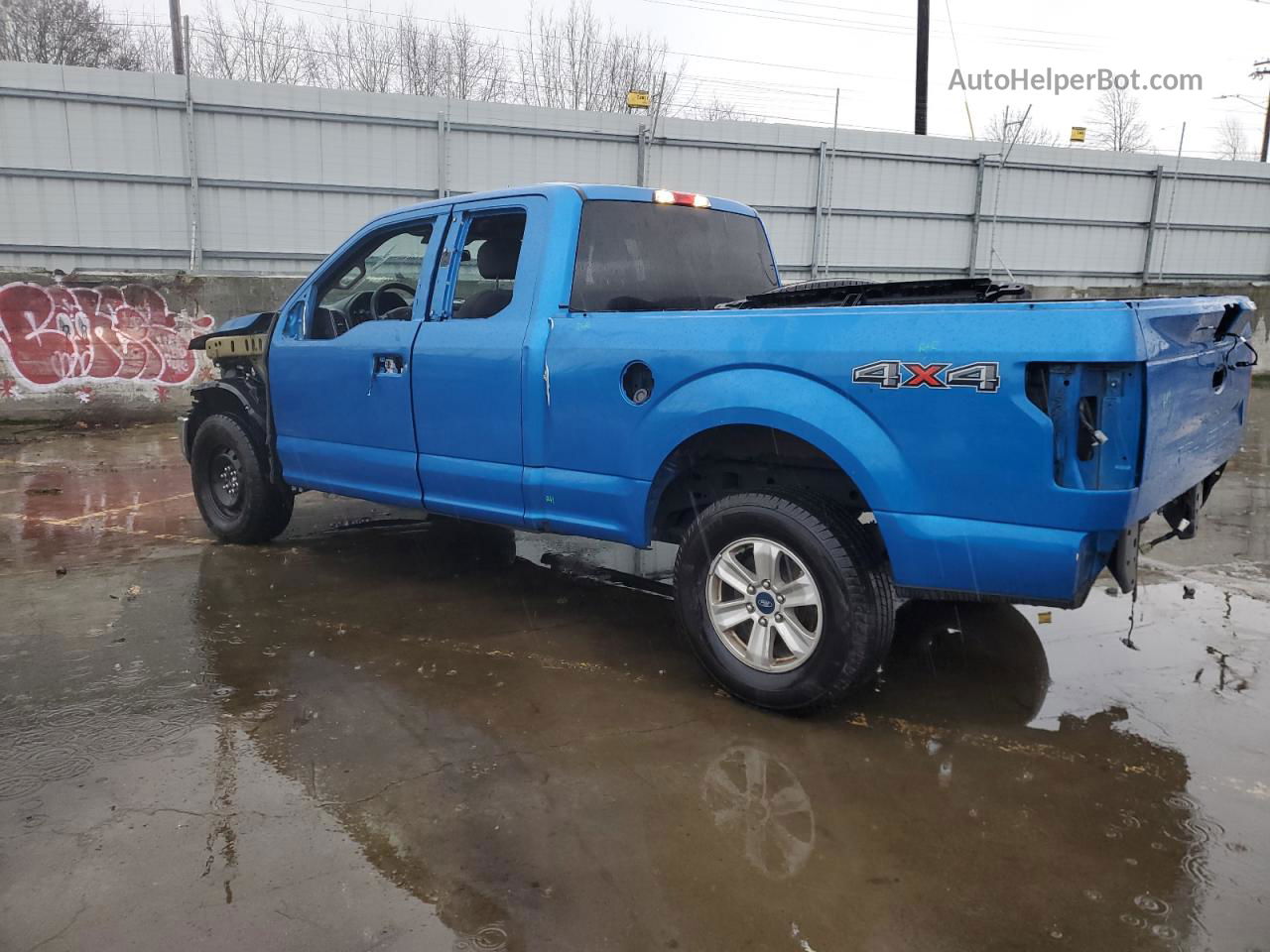 2020 Ford F150 Super Cab Blue vin: 1FTFX1E59LKD45858