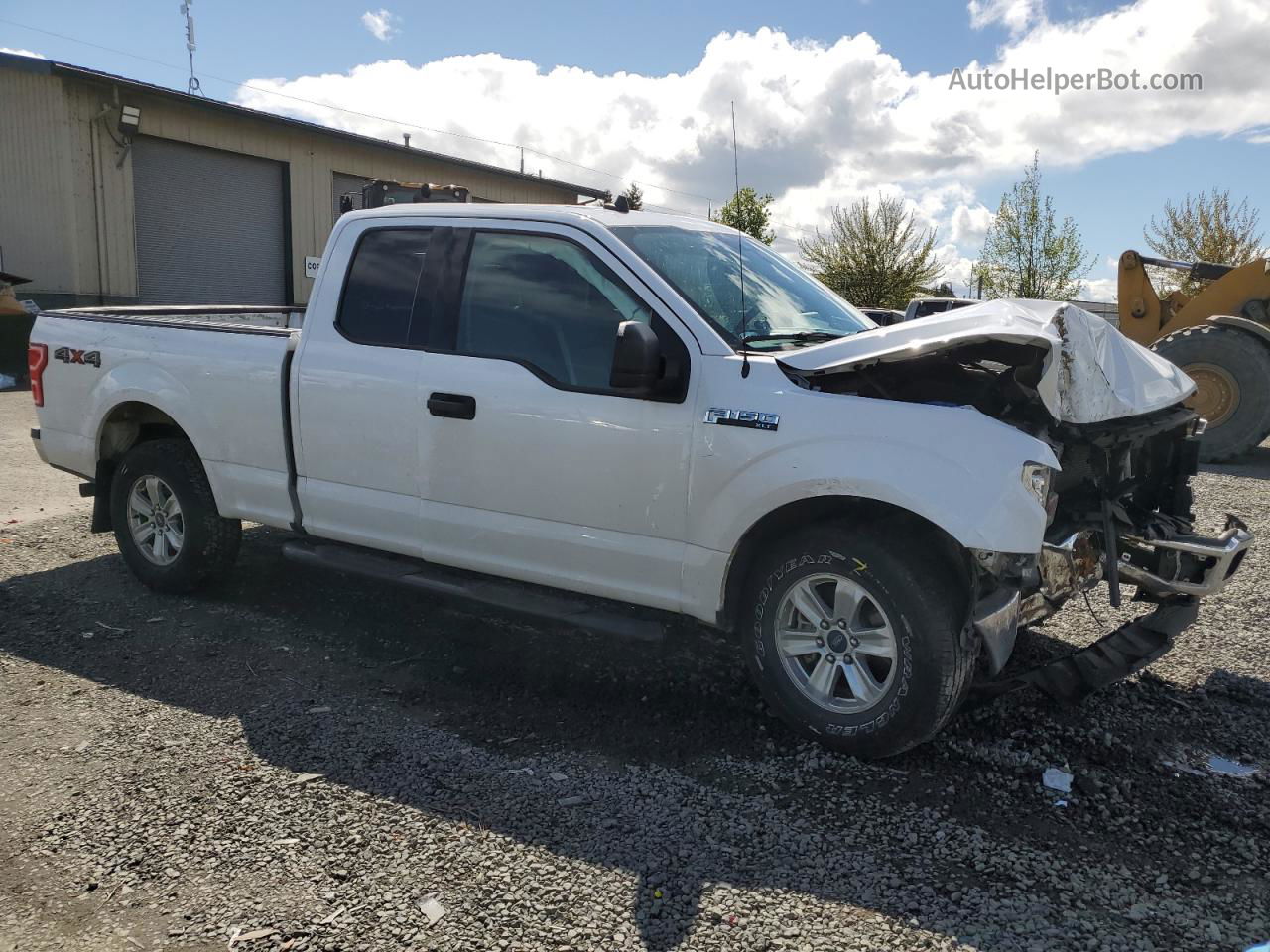 2020 Ford F150 Super Cab White vin: 1FTFX1E59LKE74408