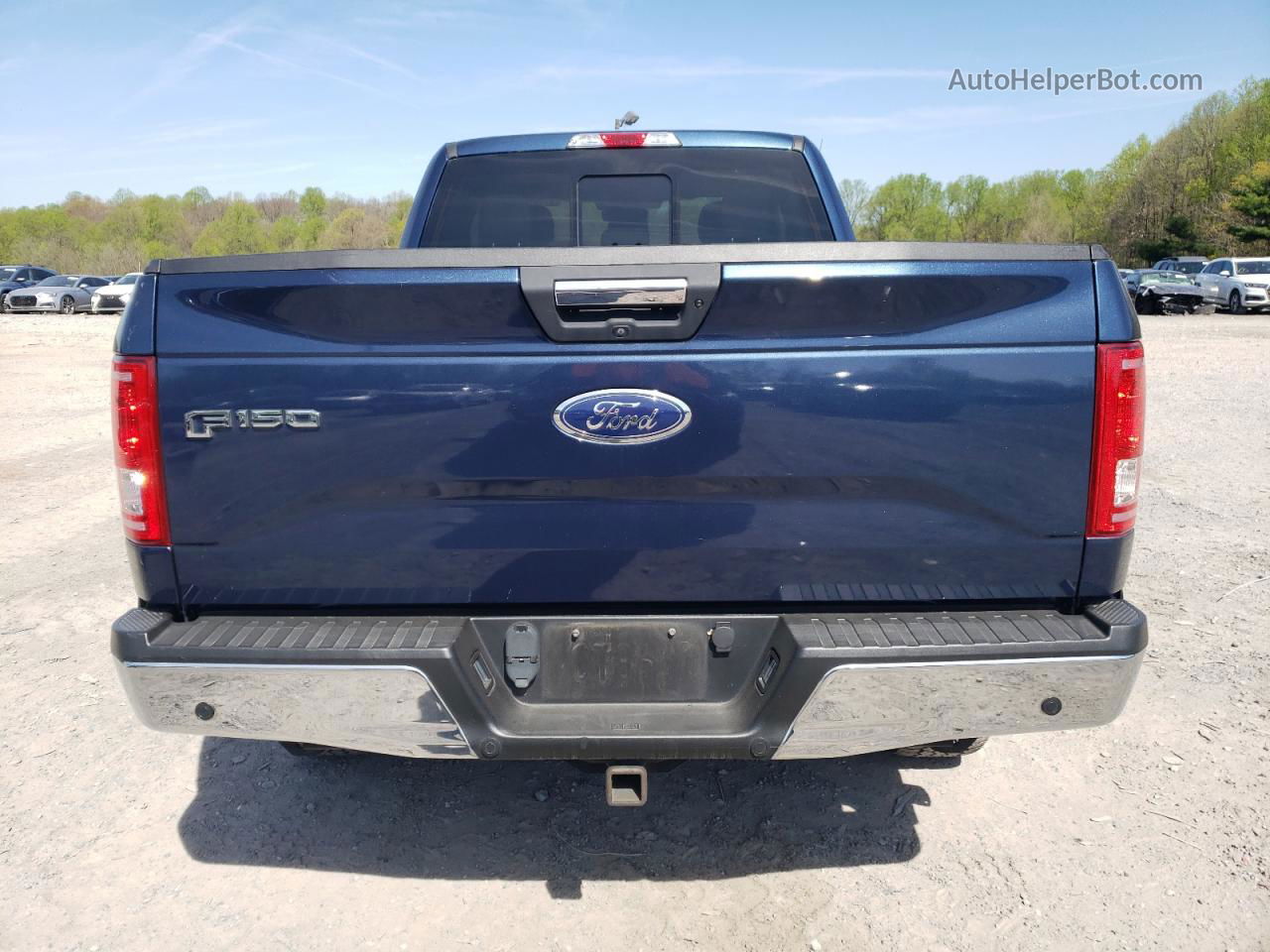 2017 Ford F150 Super Cab Blue vin: 1FTFX1EF0HFA42623