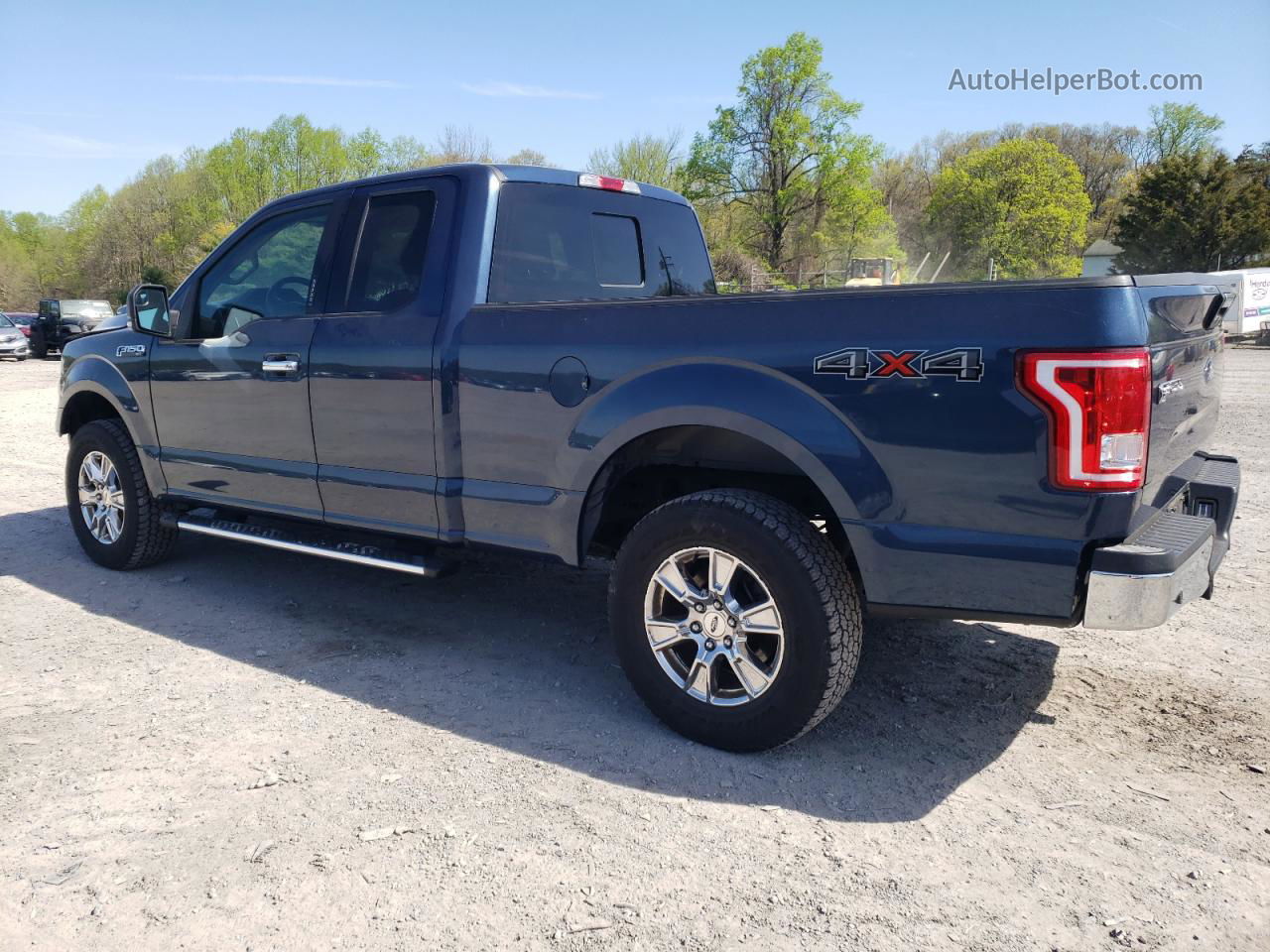 2017 Ford F150 Super Cab Blue vin: 1FTFX1EF0HFA42623