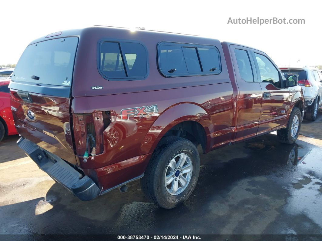 2017 Ford F-150 Xlt Maroon vin: 1FTFX1EF0HKC25141