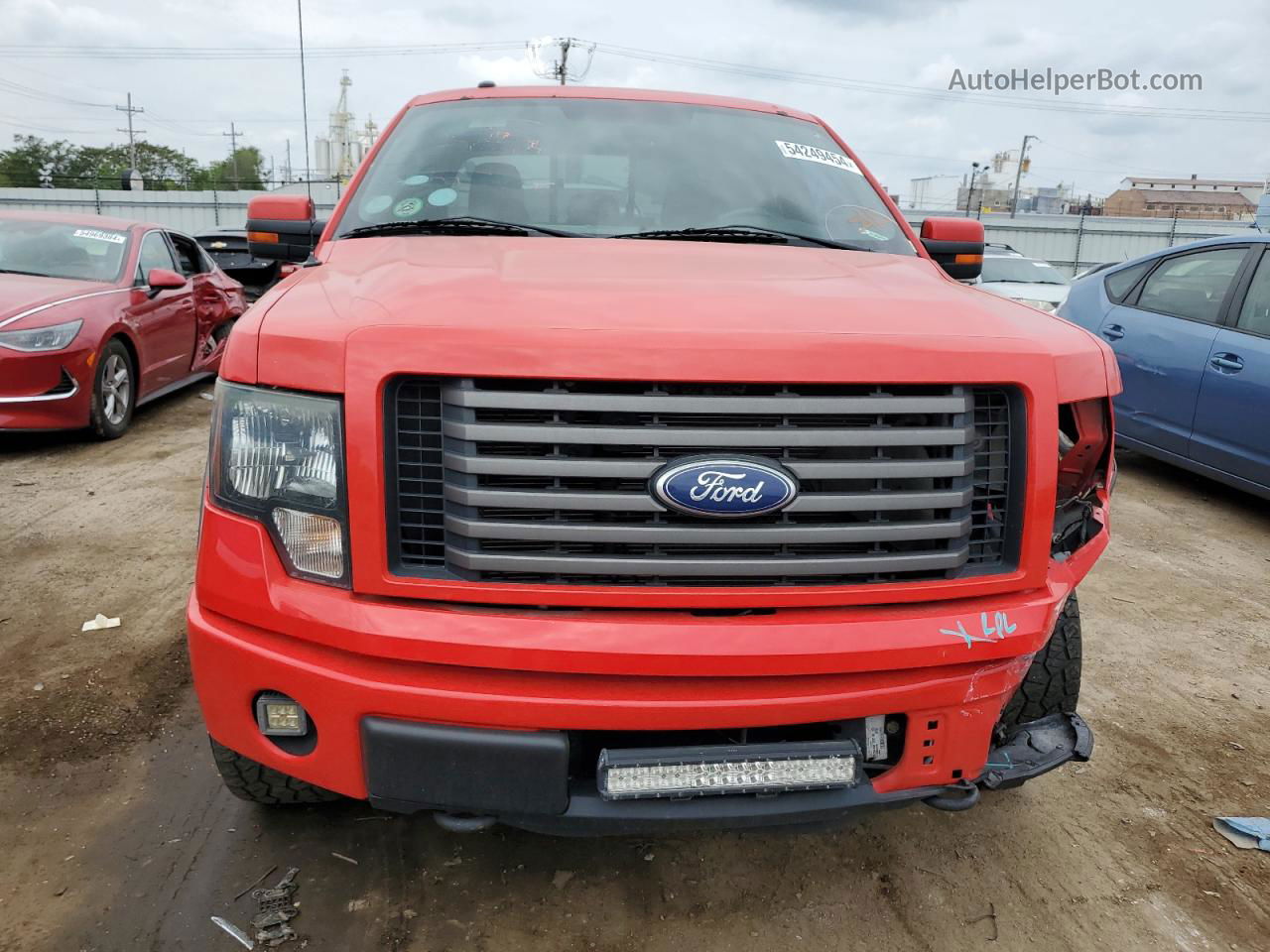 2011 Ford F150 Super Cab Red vin: 1FTFX1EF1BFA83706