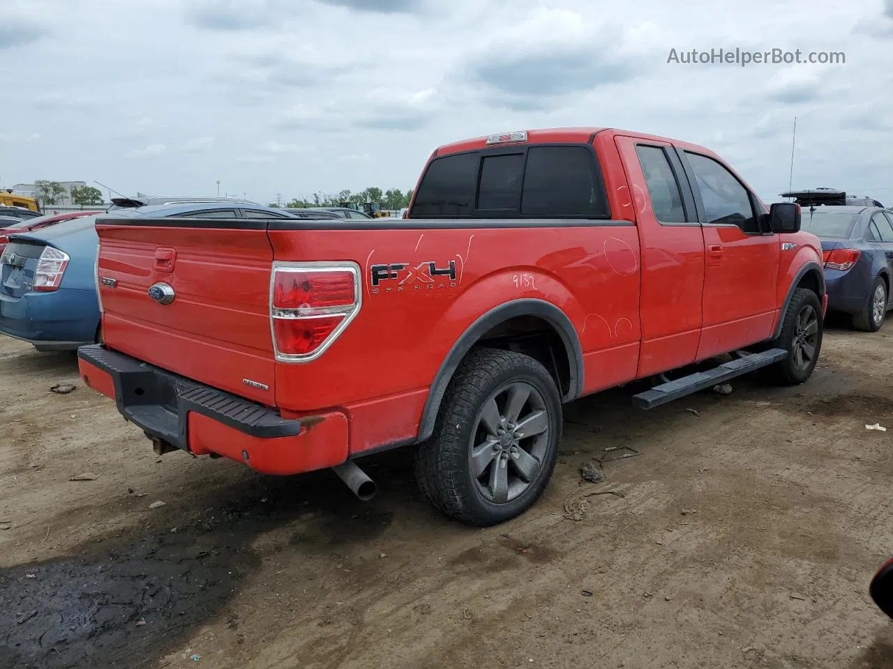 2011 Ford F150 Super Cab Red vin: 1FTFX1EF1BFA83706