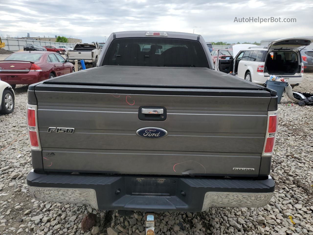 2011 Ford F150 Super Cab Gray vin: 1FTFX1EF1BKD08553