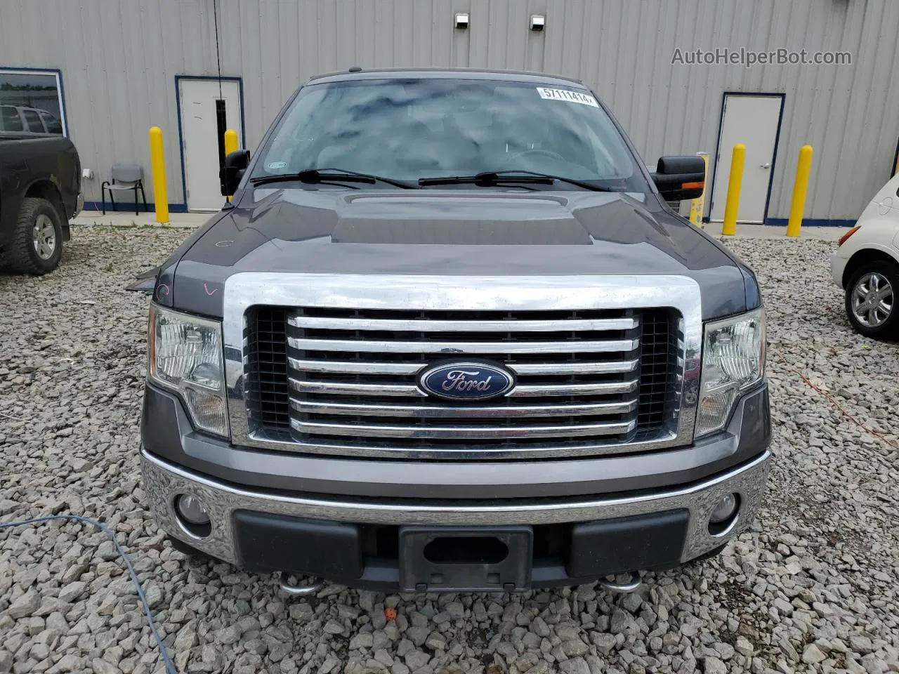 2011 Ford F150 Super Cab Gray vin: 1FTFX1EF1BKD08553