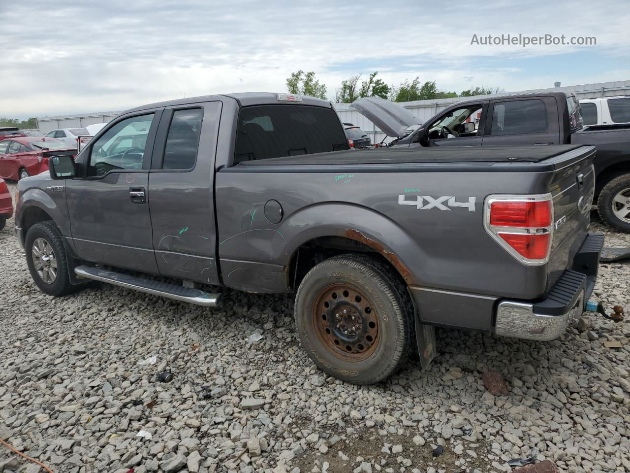 2011 Ford F150 Super Cab Gray vin: 1FTFX1EF1BKD08553