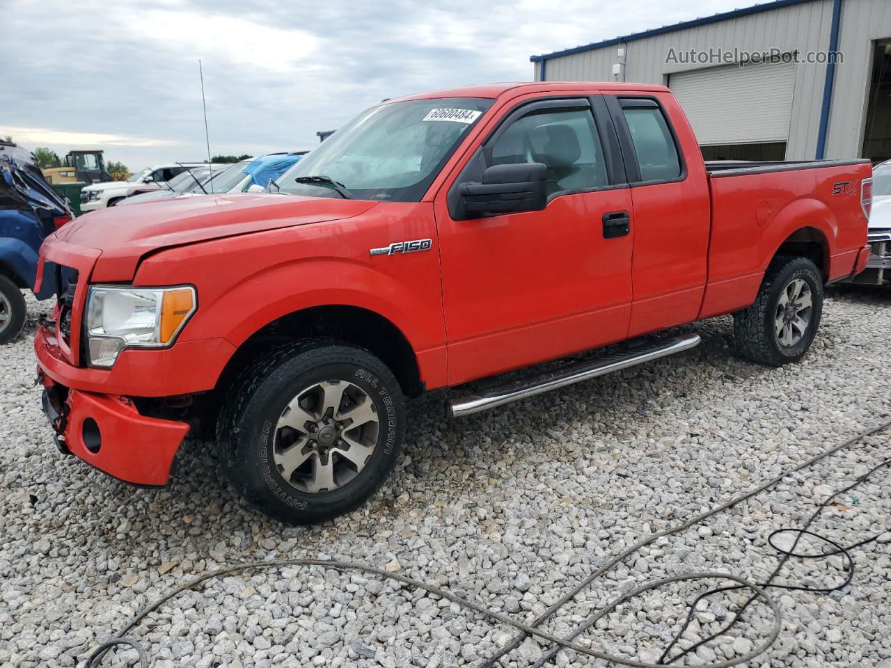 2014 Ford F150 Super Cab Красный vin: 1FTFX1EF1EFC41823