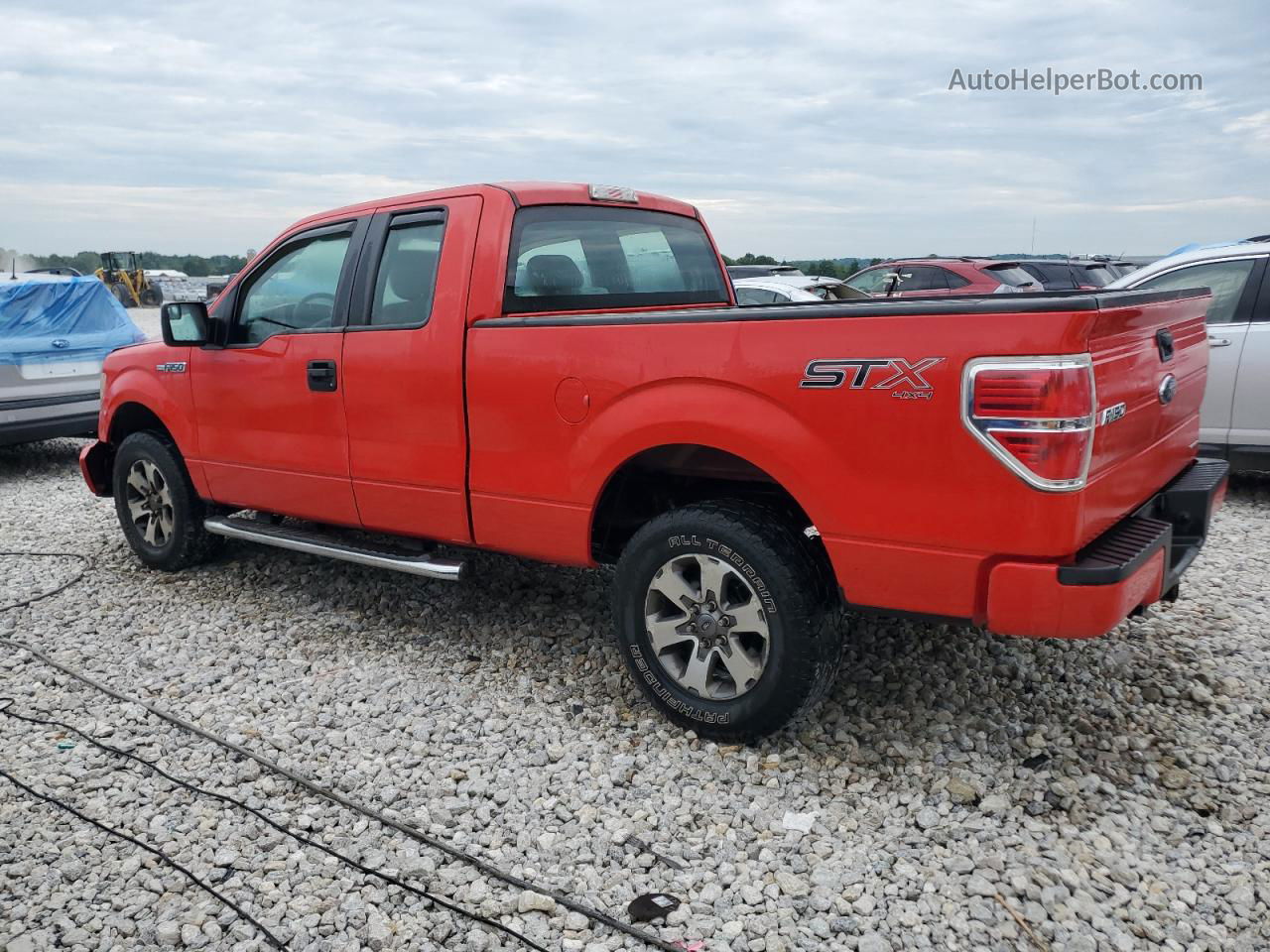 2014 Ford F150 Super Cab Red vin: 1FTFX1EF1EFC41823