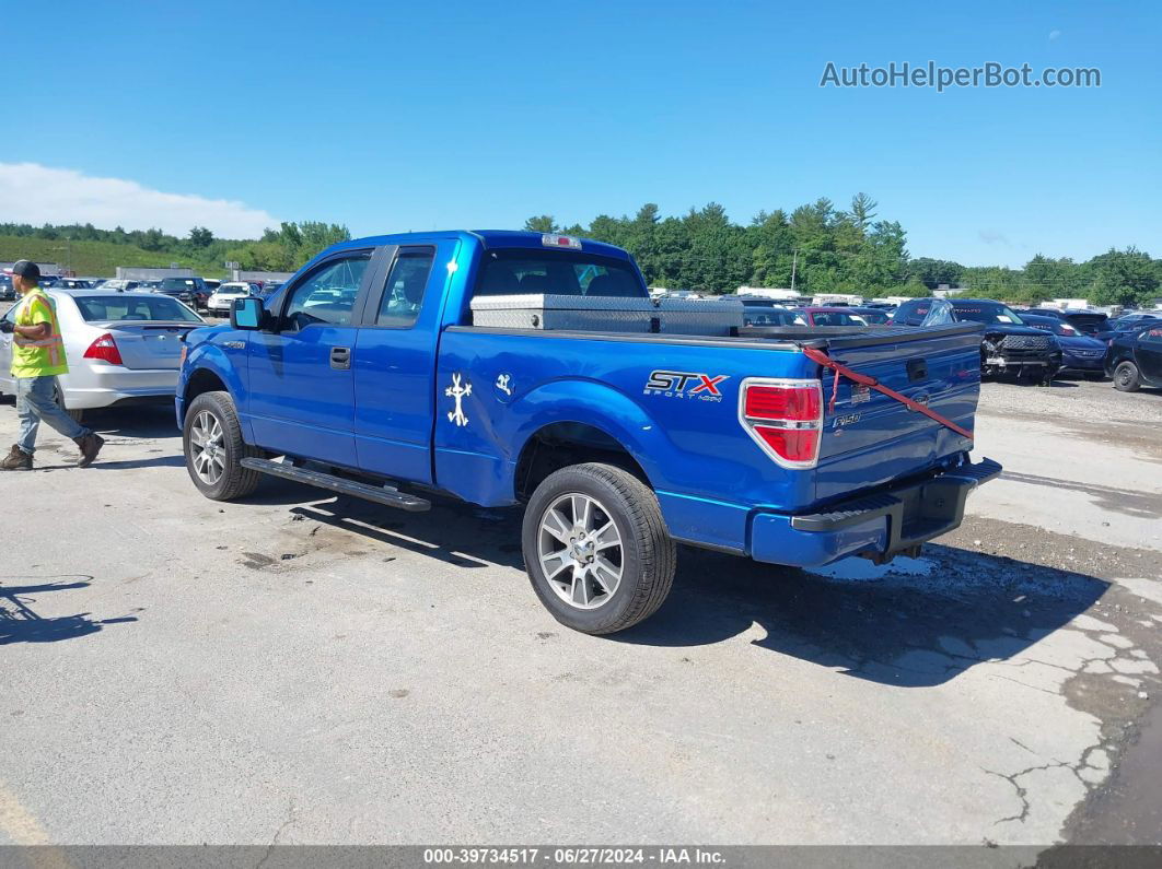 2014 Ford F-150 Stx Blue vin: 1FTFX1EF1EFC57715