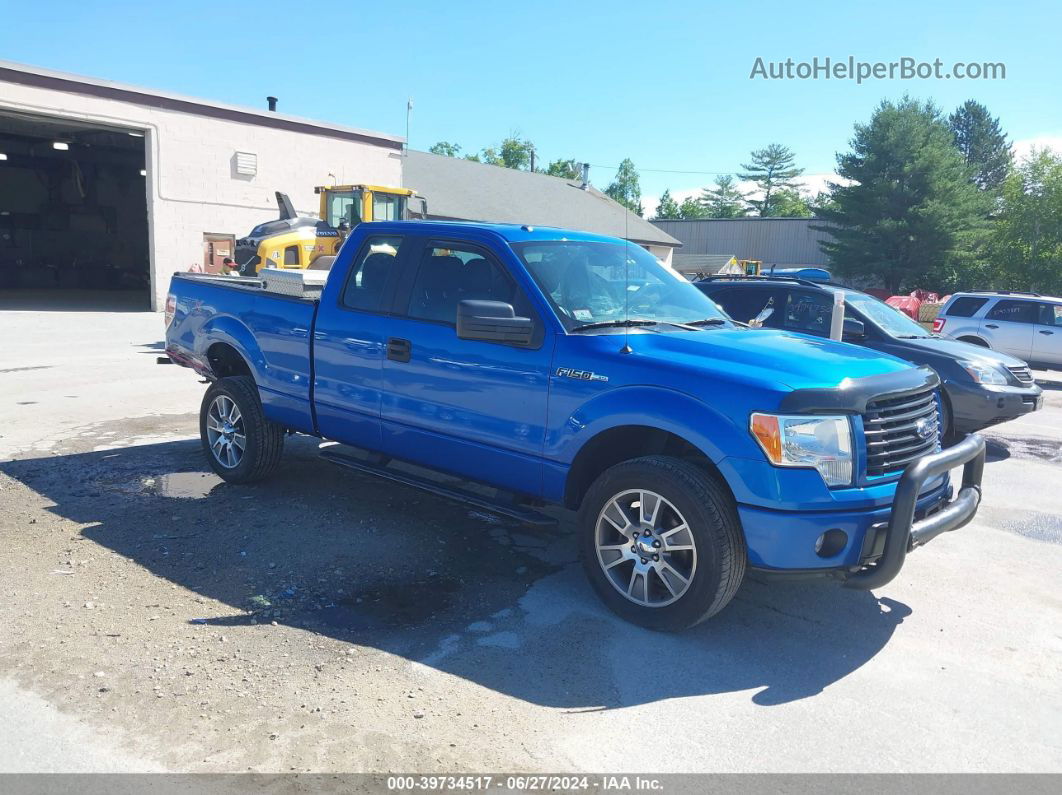 2014 Ford F-150 Stx Blue vin: 1FTFX1EF1EFC57715