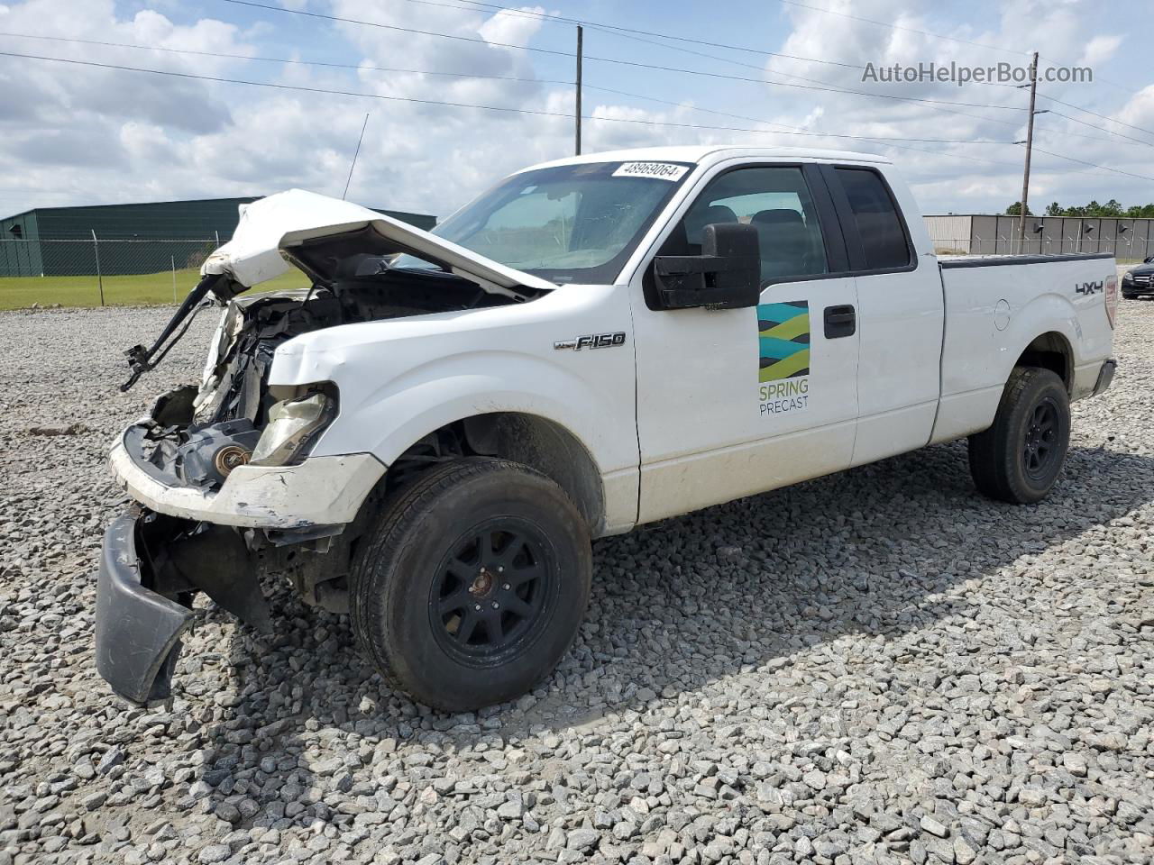 2011 Ford F150 Super Cab White vin: 1FTFX1EF2BFB47283