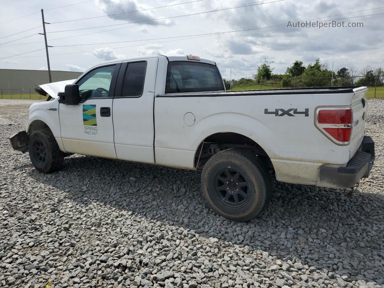 2011 Ford F150 Super Cab White vin: 1FTFX1EF2BFB47283