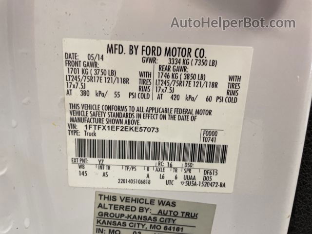 2014 Ford F-150 Xl Неизвестно vin: 1FTFX1EF2EKE57073