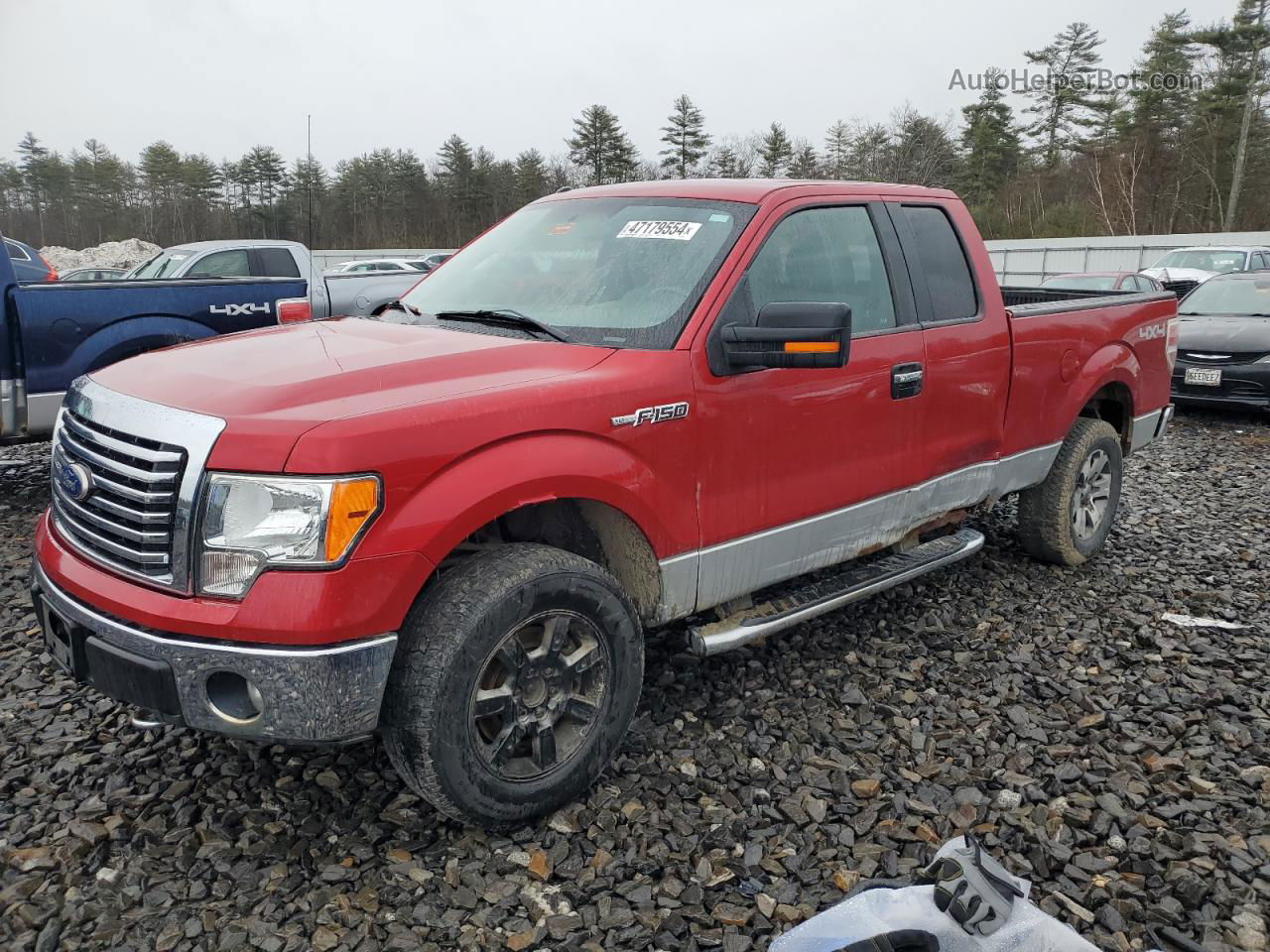 2011 Ford F150 Super Cab Burgundy vin: 1FTFX1EF3BFA10353