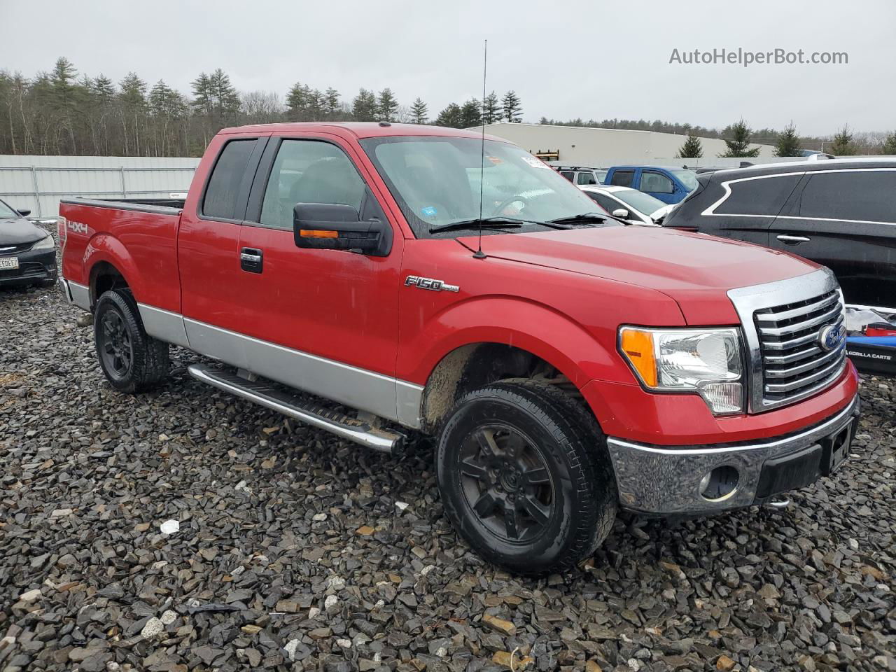 2011 Ford F150 Super Cab Burgundy vin: 1FTFX1EF3BFA10353