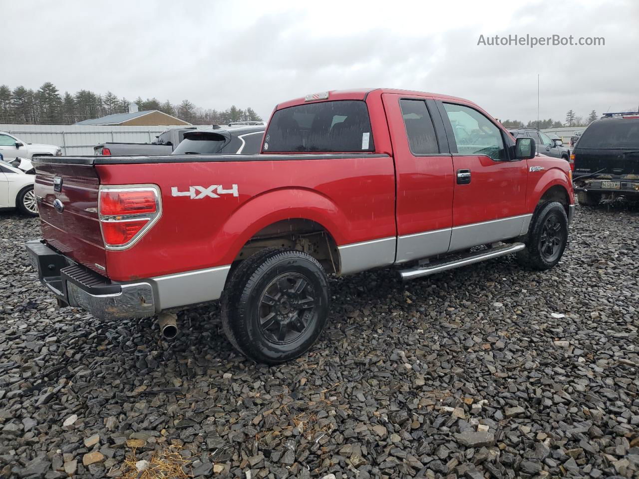 2011 Ford F150 Super Cab Burgundy vin: 1FTFX1EF3BFA10353