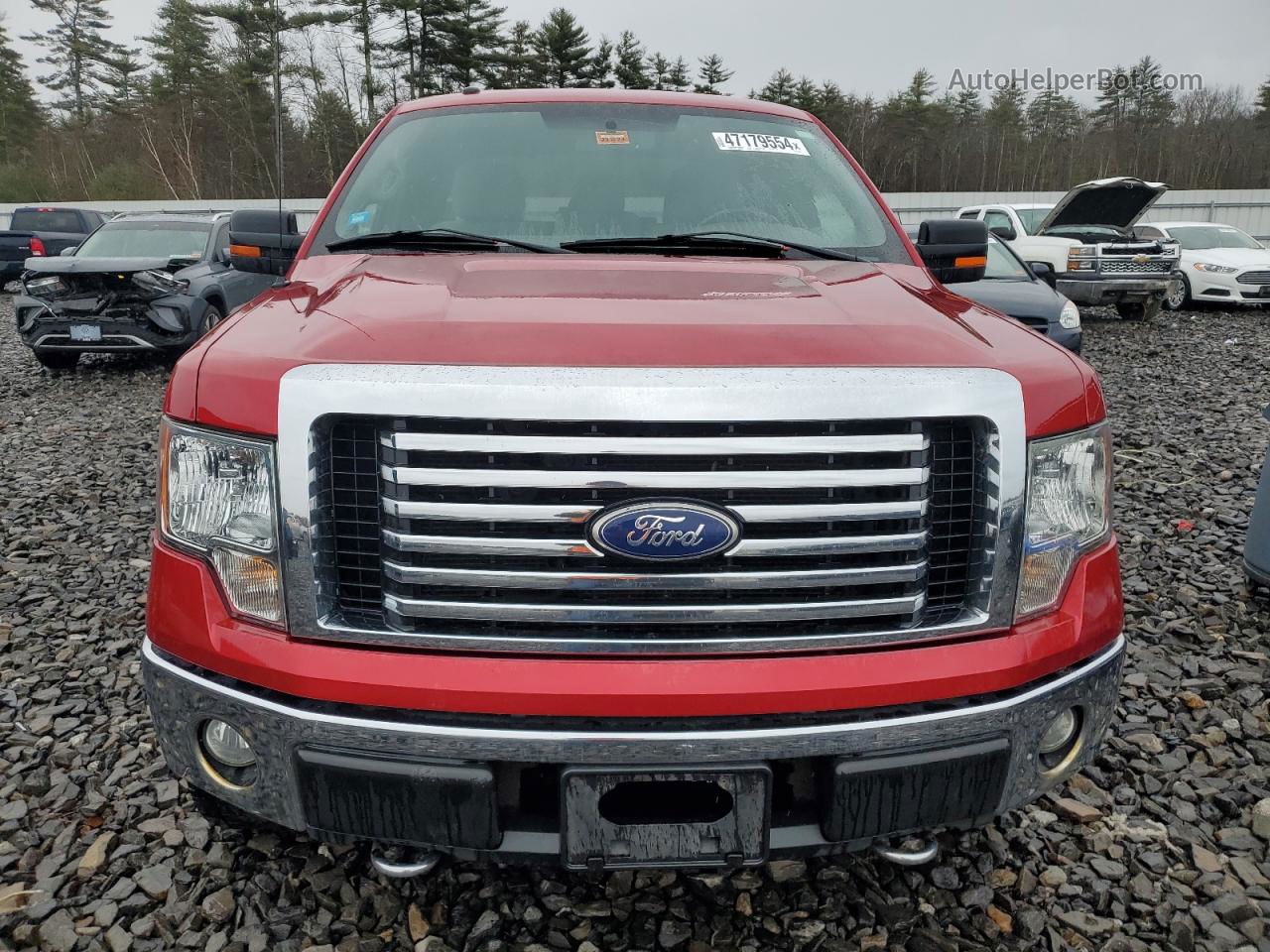 2011 Ford F150 Super Cab Burgundy vin: 1FTFX1EF3BFA10353