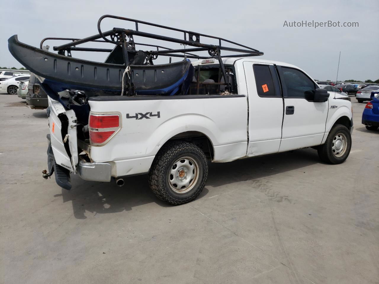 2011 Ford F150 Super Cab White vin: 1FTFX1EF3BFC49434