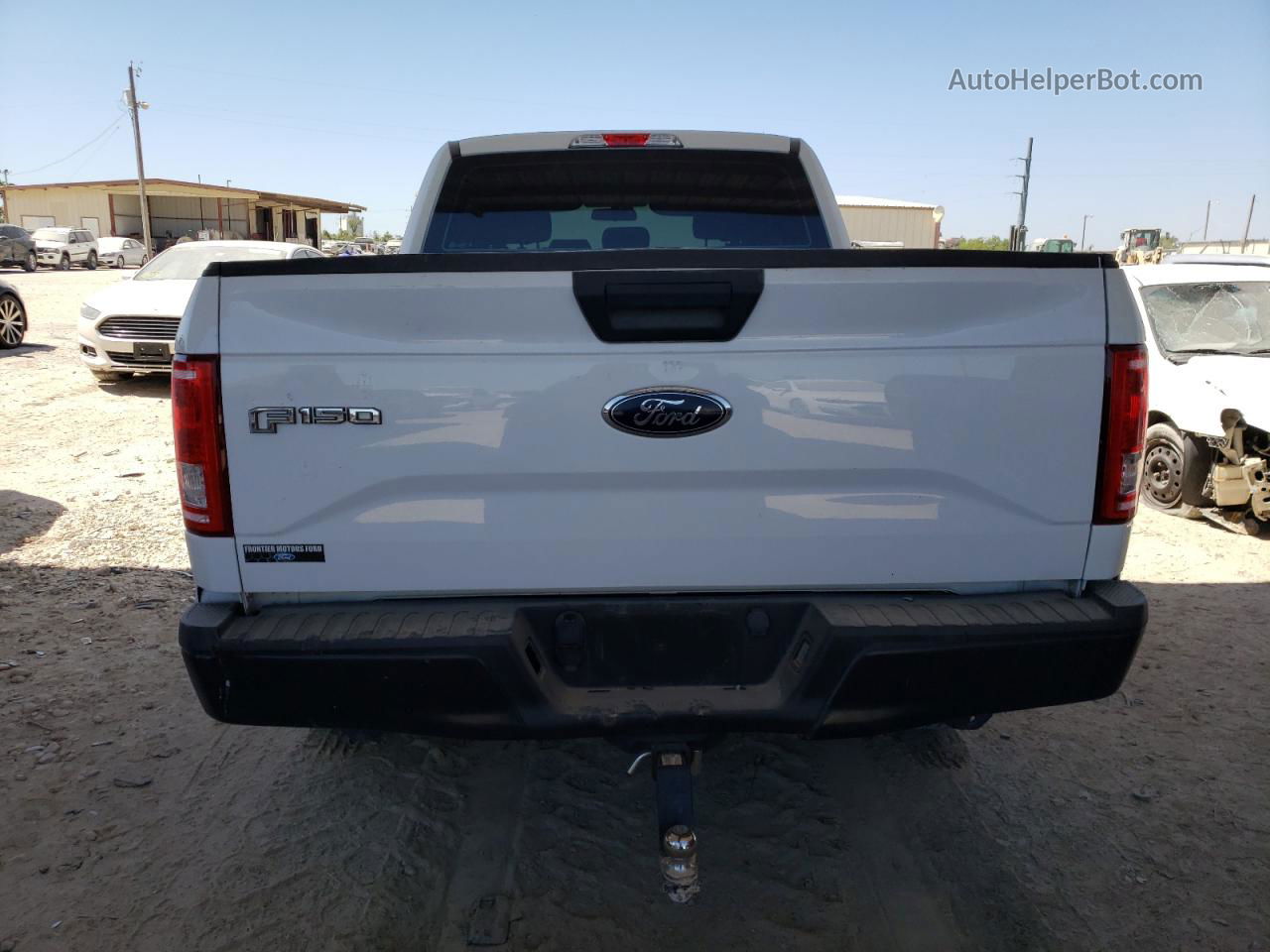 2017 Ford F150 Super Cab White vin: 1FTFX1EF3HKC92994