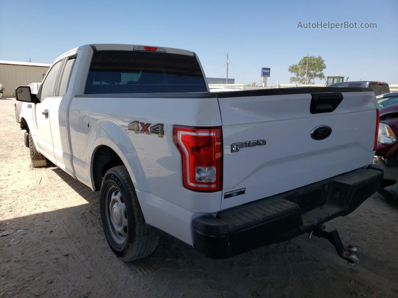 2017 Ford F150 Super Cab White vin: 1FTFX1EF3HKC92994