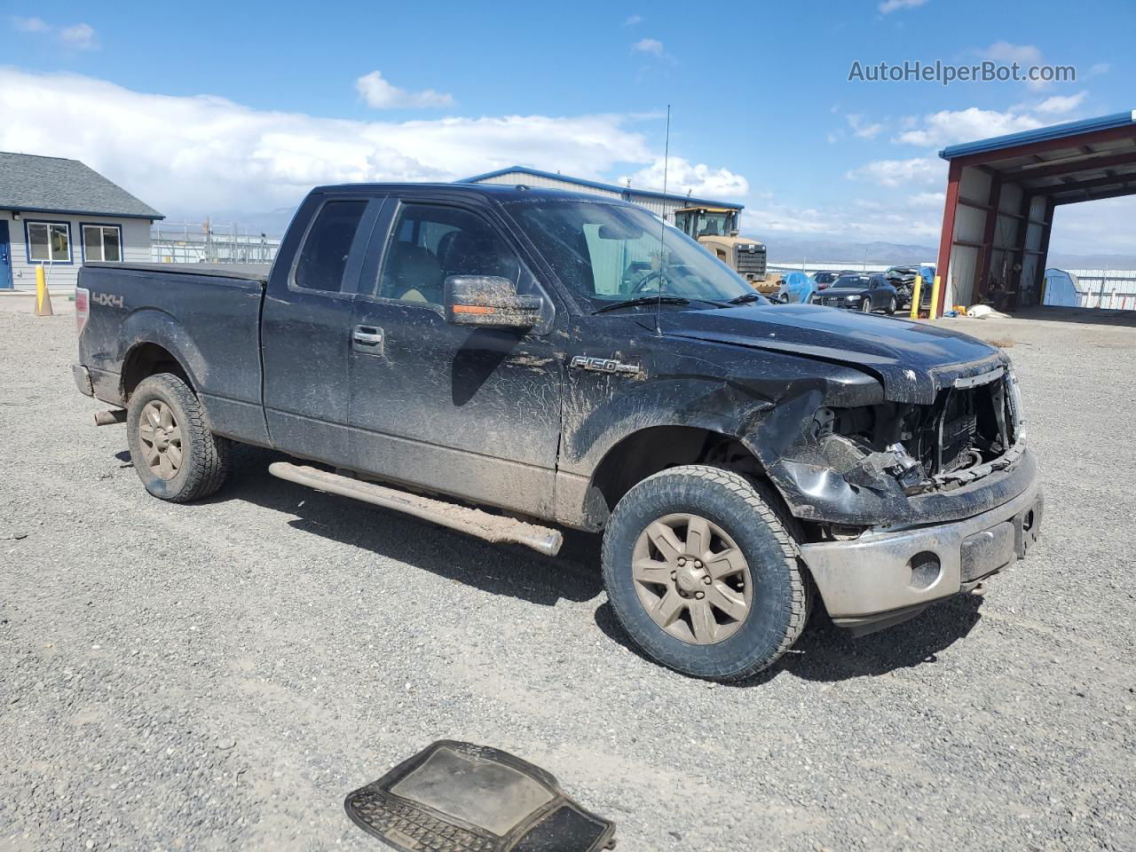 2014 Ford F150 Super Cab Black vin: 1FTFX1EF4EFB38833