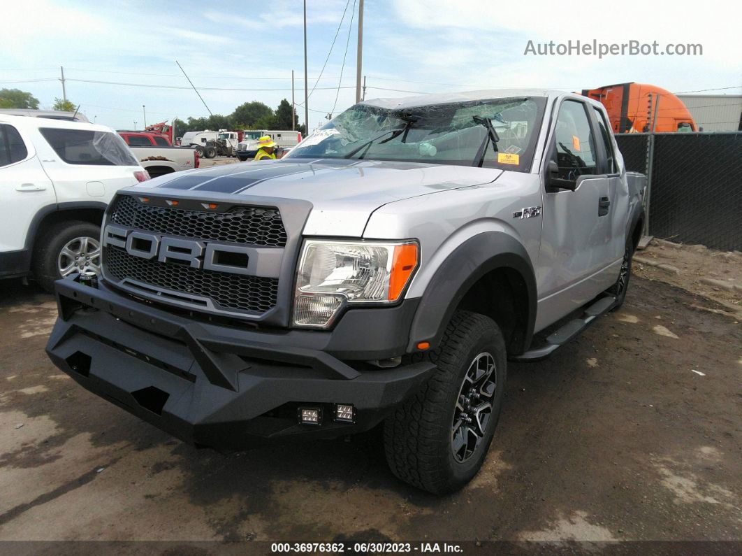 2014 Ford F-150 Xl/xlt/stx/lariat/fx4 Silver vin: 1FTFX1EF4EKF63069