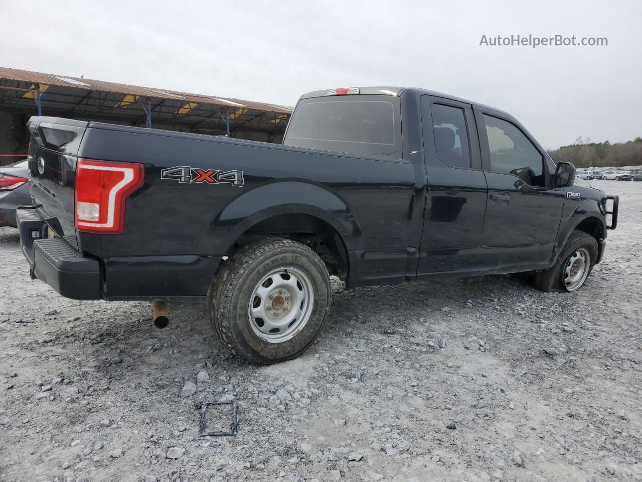 2017 Ford F150 Super Cab Black vin: 1FTFX1EF4HFA35481