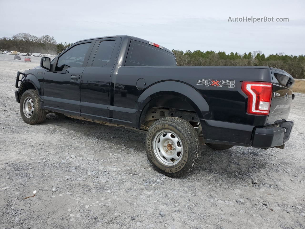 2017 Ford F150 Super Cab Black vin: 1FTFX1EF4HFA35481